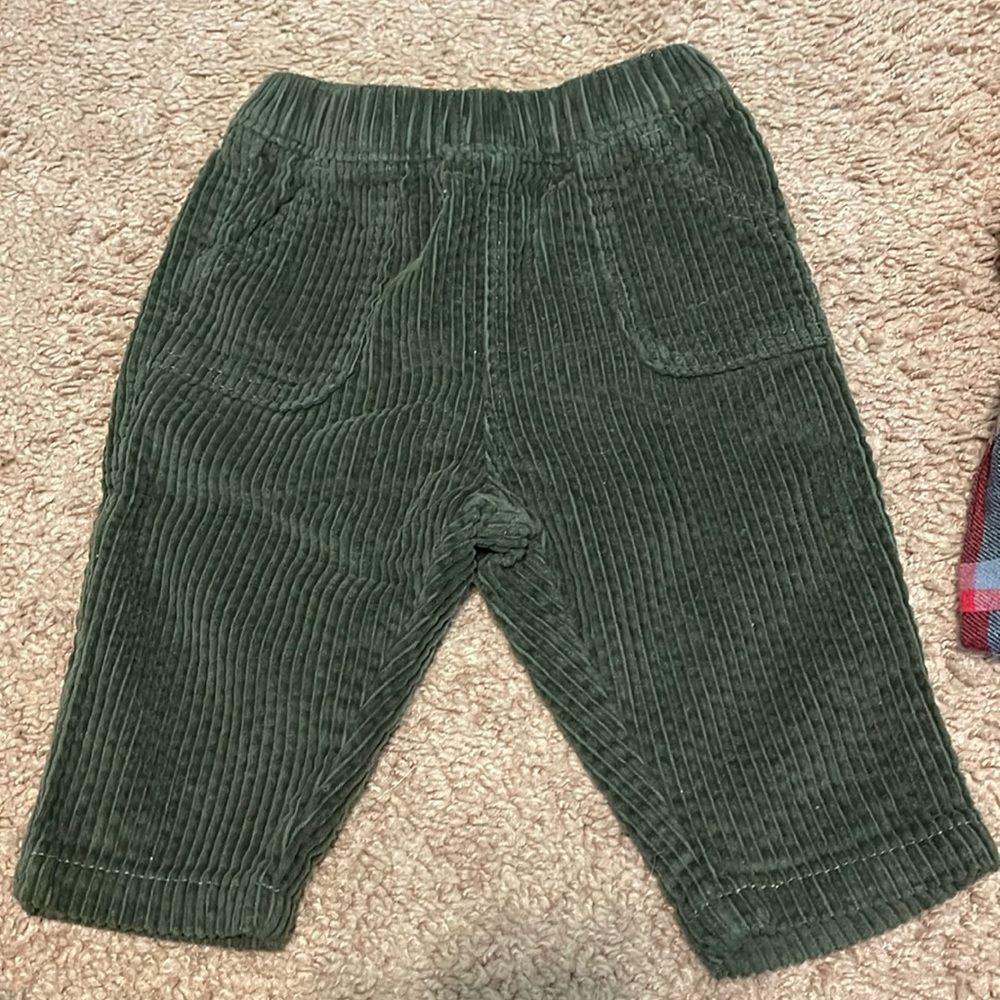 Olive green corduroy pants